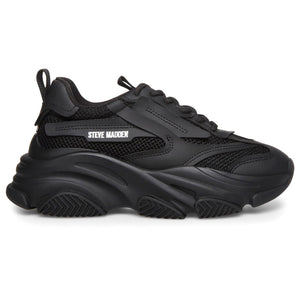 Possession Black + Mesh - Scarpe Stringate Profilo Basso Donna Nere SMPPOSSESSION-BLA  STEVE MADDEN 