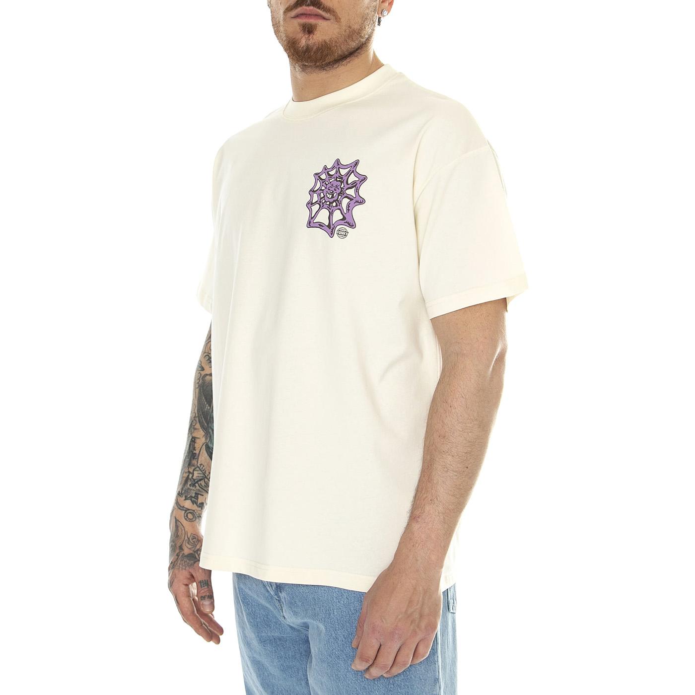 OS Tee Off White - Maglietta Girocollo Uomo Beige FNKSS24-20812  FUNKY 