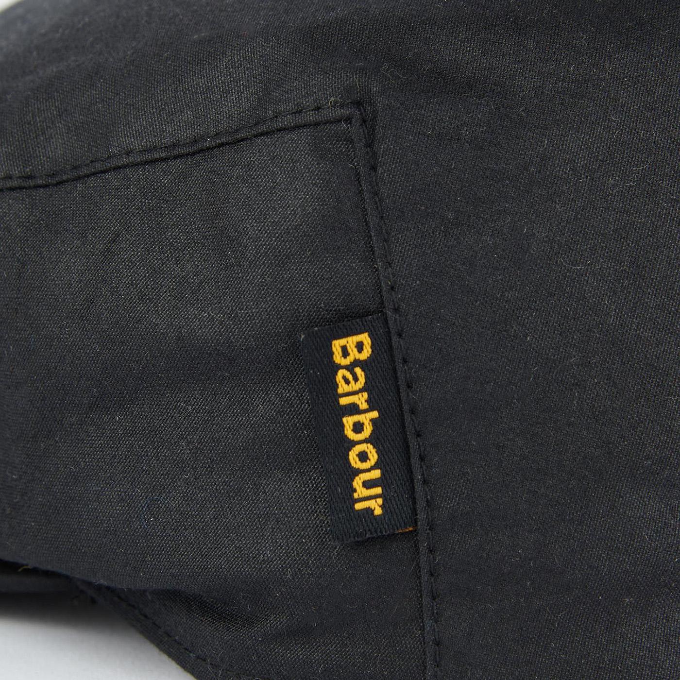 Cheviot Wax Flat Cap Black Winter Dress - Cappello a Coppola Nero 222MMHA0294-BK11  BARBOUR 
