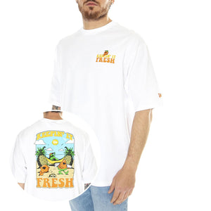 New Era Fruit Graphic Tee White - Maglietta Girocollo Uomo Bianca 60502633  NEW ERA 