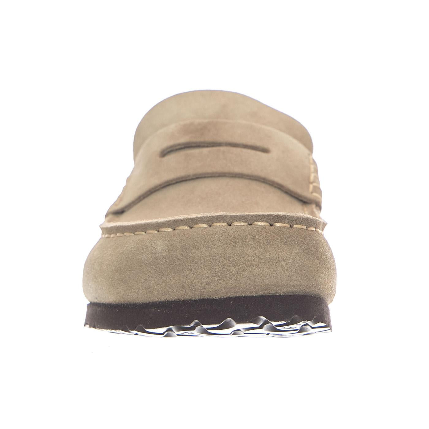 Naples Wrapped Suede Leather Narrow Fit Taupe - Mocassini Uomo Beige 1029710 TPE BIRKENSTOCK 
