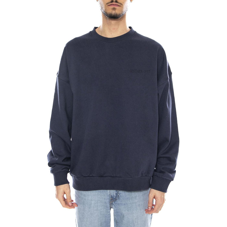 Embroidered Heavy Weight Crew -- Maglione Uomo Washed Navy Blu 22696 WANAV BRIXTON 