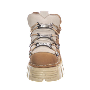 Alaska Hielo 106-C70 Softy Shoes - Safari / Grey - Scarpe Stringate Profilo Basso Donna Marrone / Grigio 37 NRSM-106-C70  NEW ROCK 