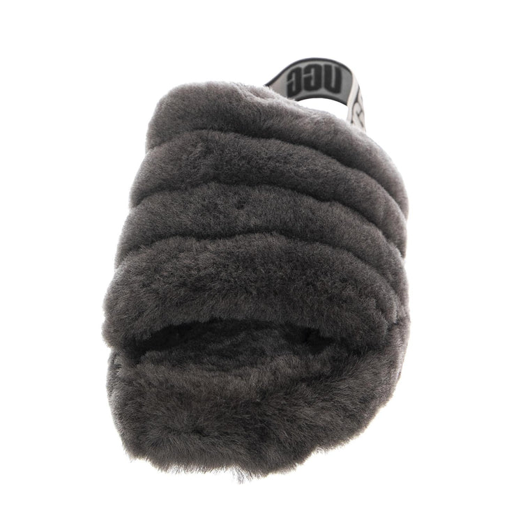 FLUFF YEAH SLIDE CHARCOAL K UGKFLYSLCH1098494K  UGG 