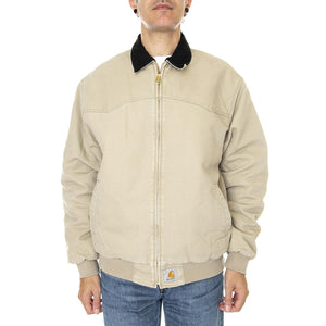 OG Santa Fe Jacket Ammonite / Black Aged Canvas - Giacca Invernale Uomo Beige I031198-0ZI3K  CARHARTT WIP 