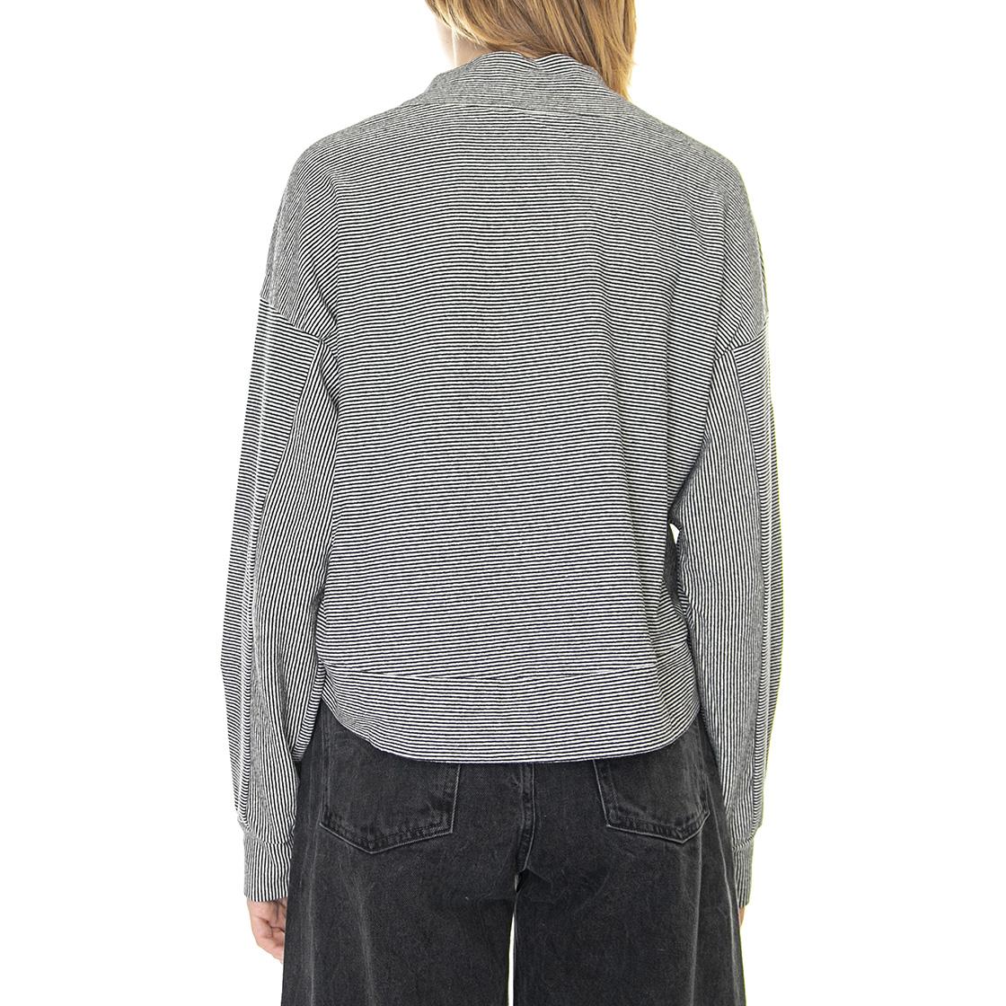 Salina Nero Diamante - Top Maniche Lunghe Donna Nero / Multi 221SD64002-229013-01  ALESSIA SANTI 