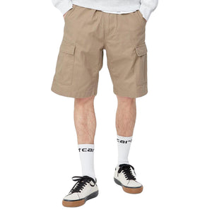 AVIATION SHORT LEATHER / RINSED - Bermuda Uomo Beige I028245-8Y02 . CARHARTT WIP 