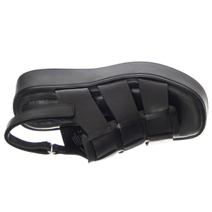 W' Courtney Black / Black Cow Leather - Sandali Donna Neri VBS5334-101-92  VAGABOND 