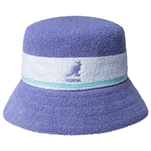 Bermuda Stripe Bucket - Cappellino da Pescatore Viola / Bianco / Iced Lilac K3326ST-IL525  KANGOL 
