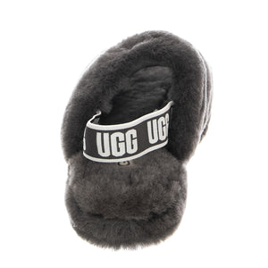 FLUFF YEAH SLIDE CHARCOAL K UGKFLYSLCH1098494K  UGG 