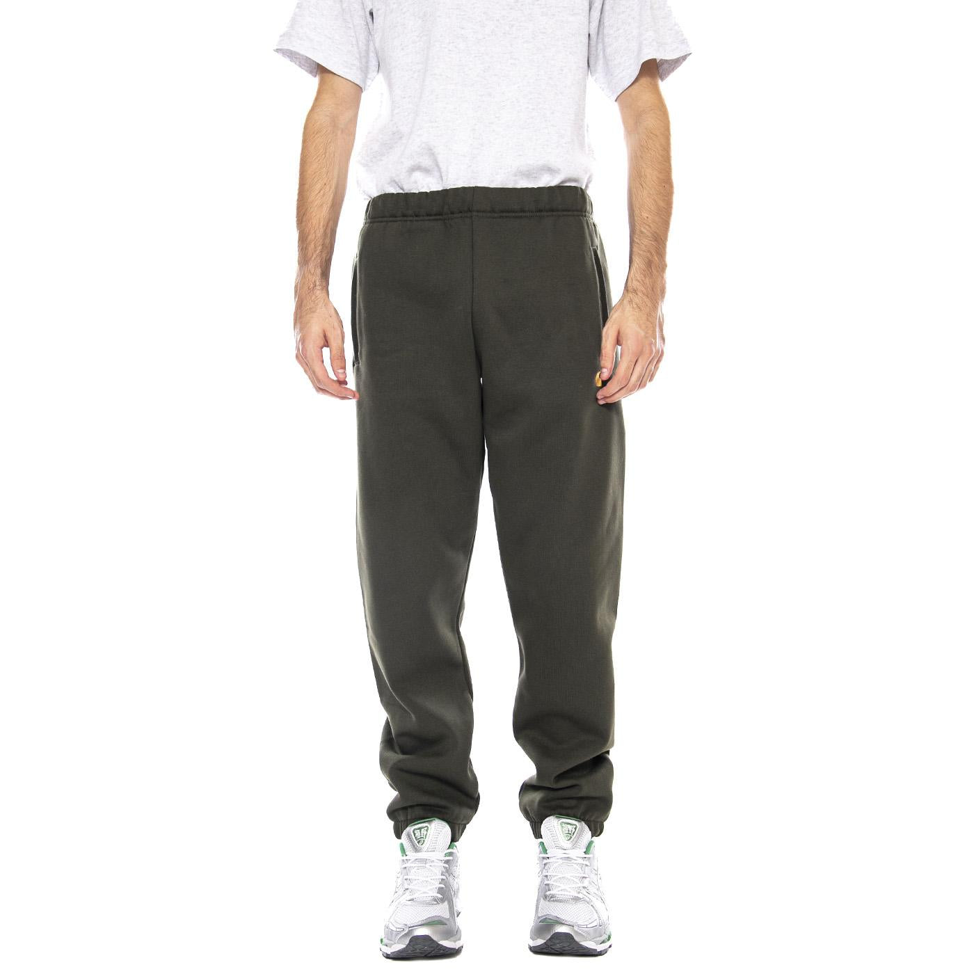 Chase Sweat Pant Olive / Gold - Pantaloni in Felpa Uomo Verdi I033667.3CBXX  CARHARTT WIP 
