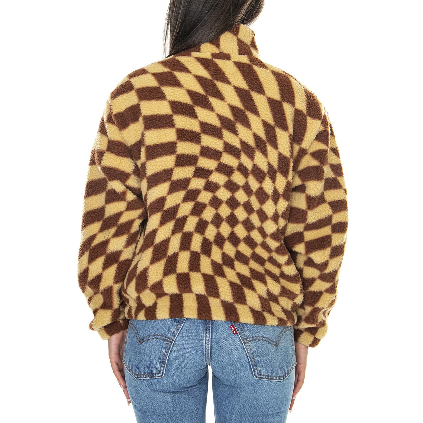 Obey Wavy Pop Over Jacket Sepia Multi - Giacca Donna Multicolore 221800412-SEP  OBEY 