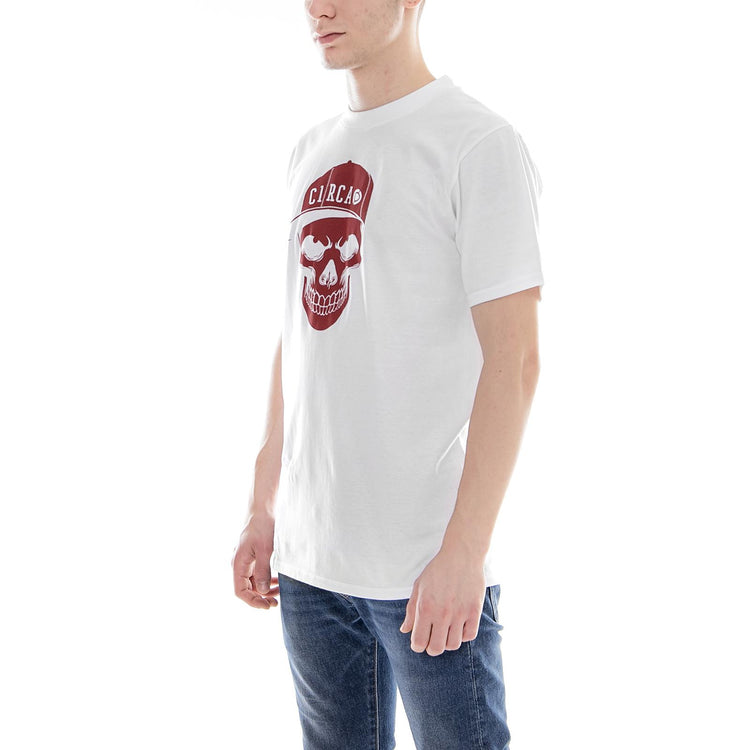 SKULL T-SHIRT WHITE MTS011-WHITE  C1RCA 