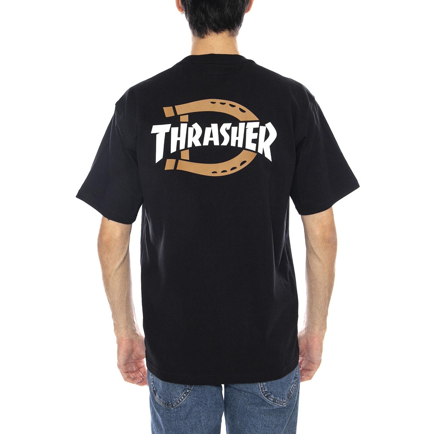 Dickies x Thrasher Tee SS Graphic Black - Maglietta Girocollo Uomo Nera DK0A88IUBLK1  DICKIES 