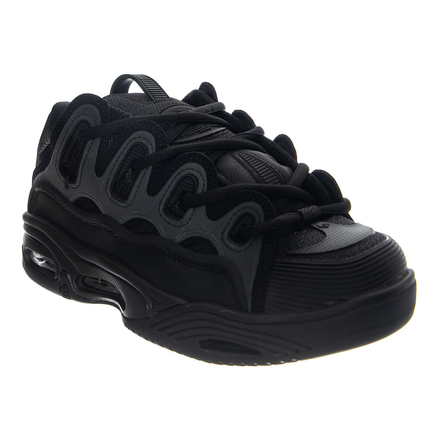 D3 2001 (25th) Footwear Black/Black/Black - Scarpe Stringate Uomo Nera 1141 OS001236 OSIRIS 