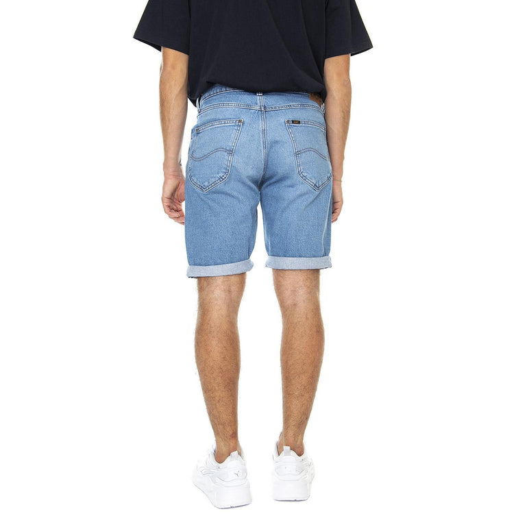 5 Pocket Short Worker Light Blue - Bermuda Denim Jeans Uomo Blu L73MMWFO  LEE 