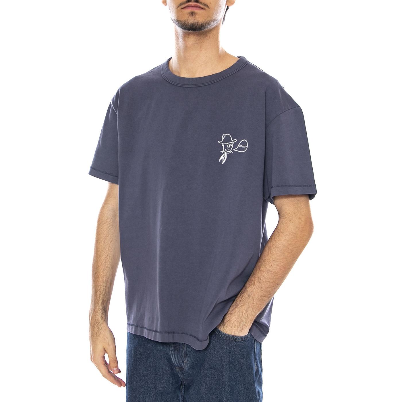 Rodeo Ben Tee Navy - Maglietta Girocollo Uomo Blu Navy 112371672  WRANGLER 