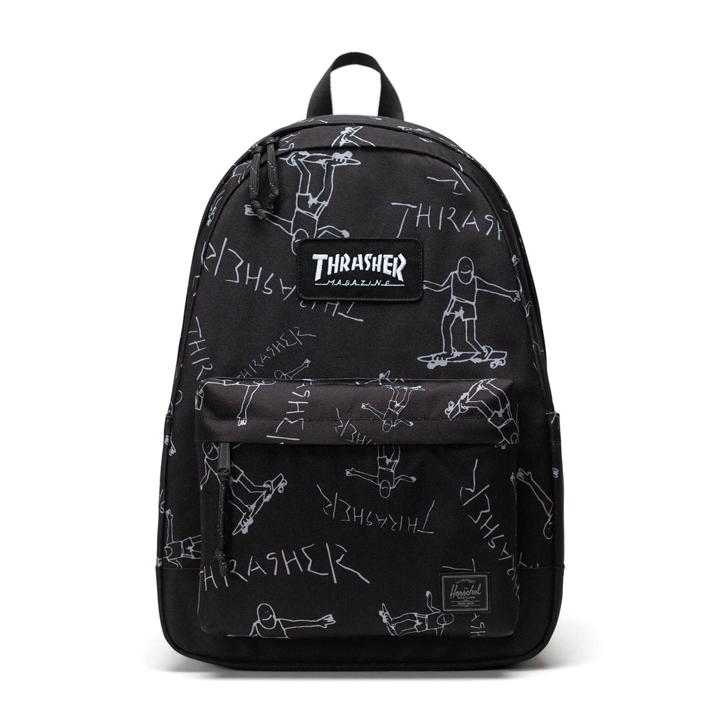 Thrasher Gonz Herschel Classic XL Backpack Black - Zaino Nero 11646-00001-OS 00001 HERSCHEL 