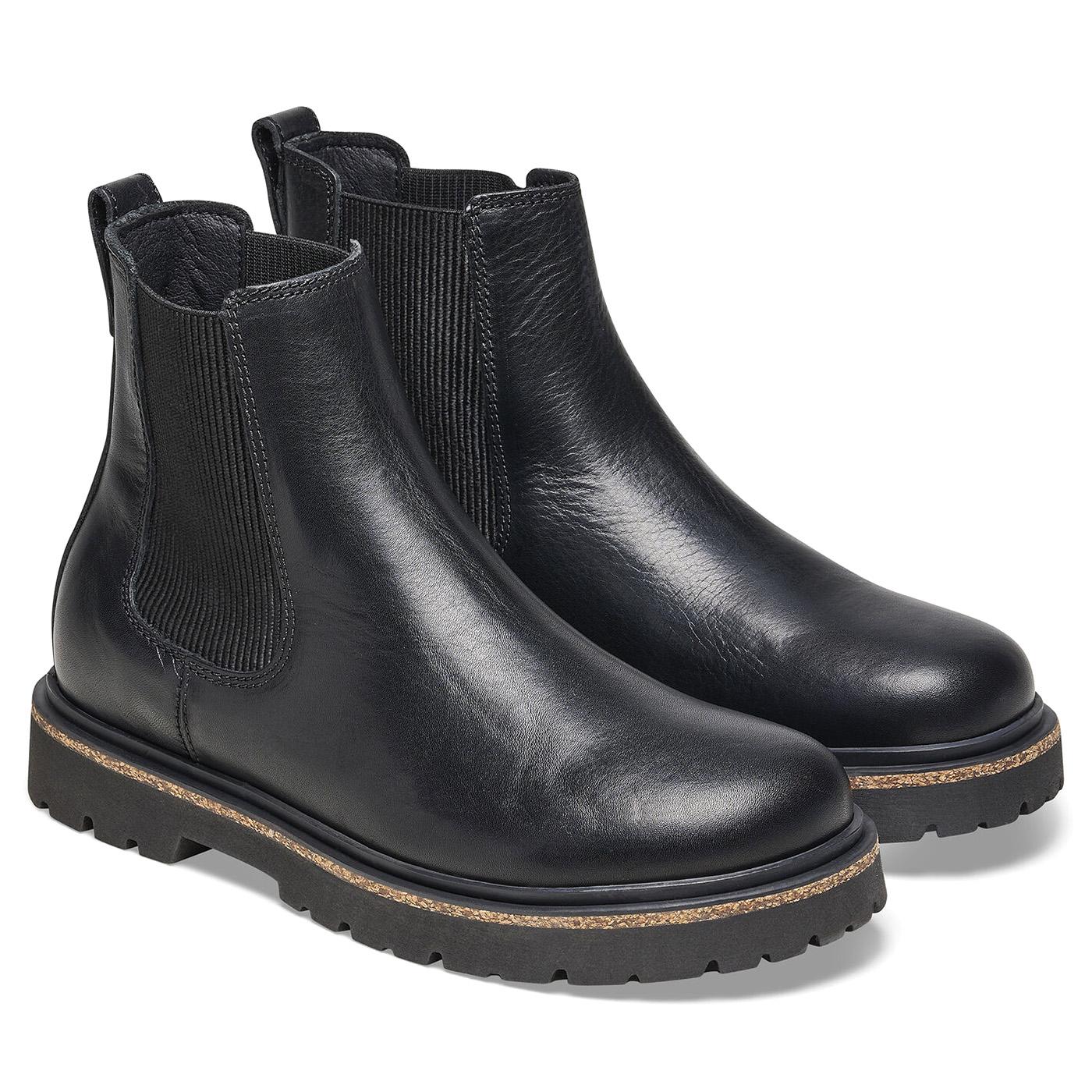 Highwood Slip On Women Black Natural Leather Boots - Stivaletti Donna Neri 1025781 . BIRKENSTOCK 