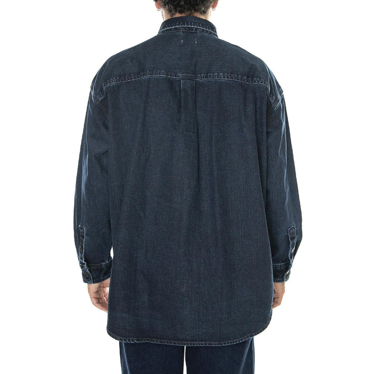M' Wellthread Arrowood Shirt Blackstar Fern Black - Camicia Denim Jeans Uomo Blu A6136-0000  LEVIS 