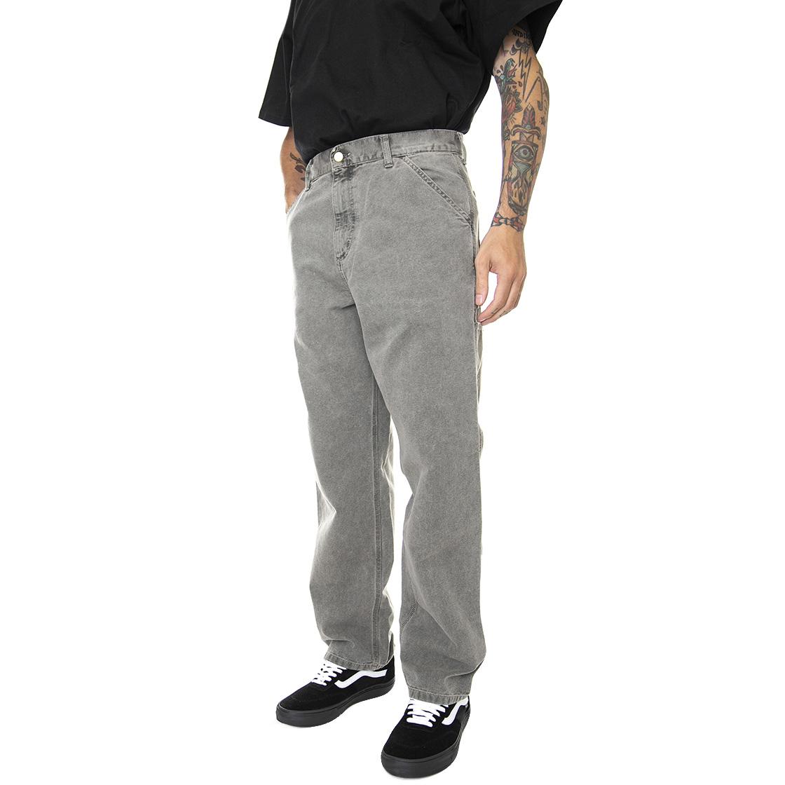 Single Knee Pant Black Faded - Pantaloni Denim Jeans Uomo Grigi I026463-89FH  CARHARTT WIP 