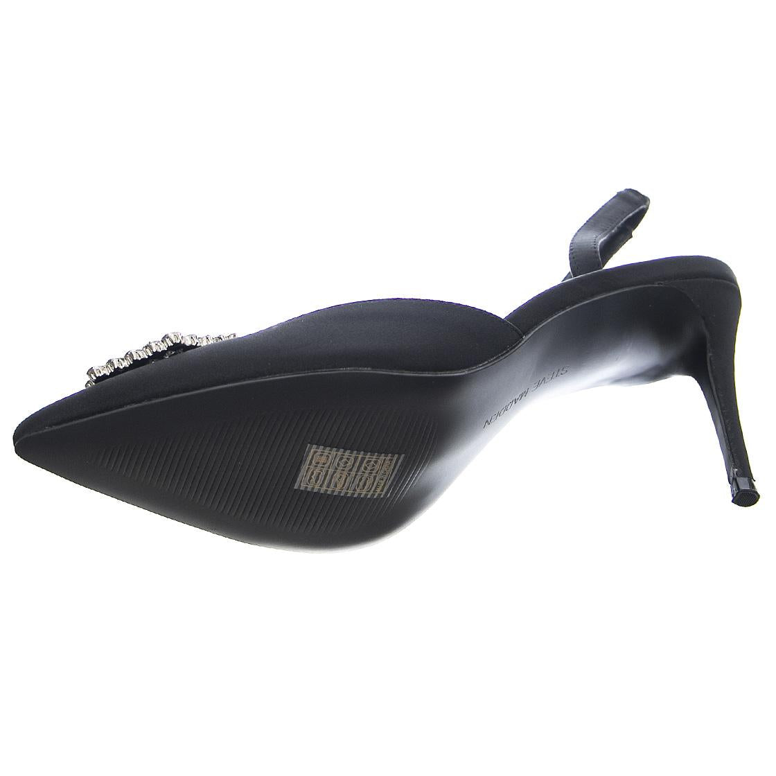 LUCENT BLACK SATIN - Sandali Donna Neri SMSLUCENT-BLK . STEVE MADDEN 