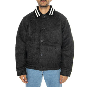 SAUNDERS BLOUSON JACKET BLACK - Giacca Varsity Uomo Nera 121800571 BLK OBEY 