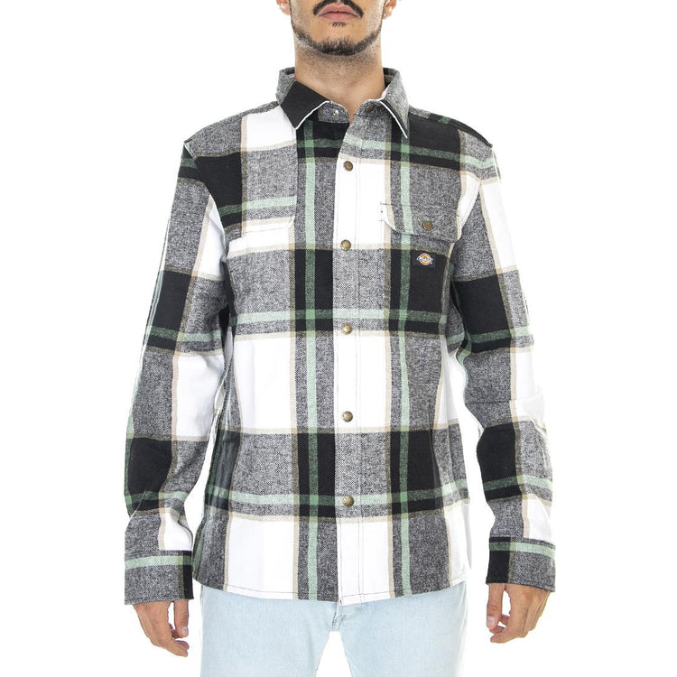 Nimmons LS Black - Camicia Uomo Nera / Multicolore DK0A4XGUBLK1  DICKIES 