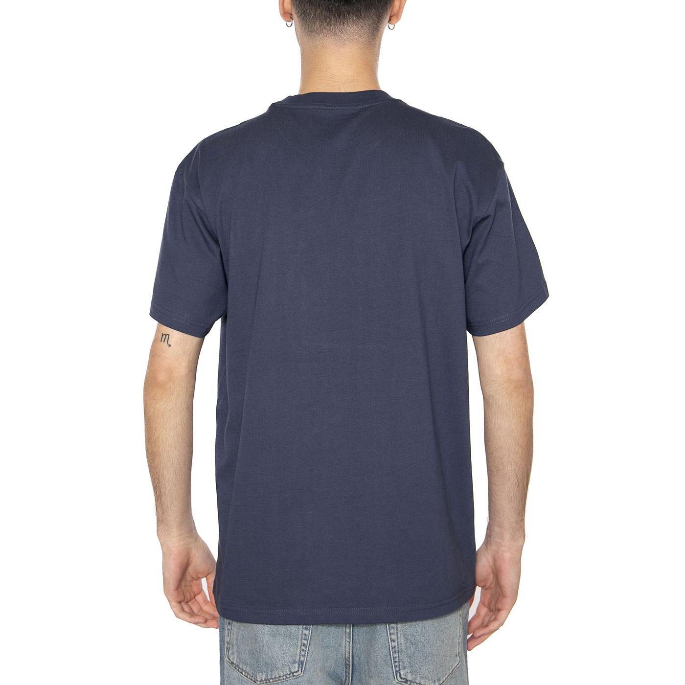 S/S Pocket Heart T-Shirt Blue - Maglietta Girocollo Uomo Blu I032128.01XX  CARHARTT WIP 