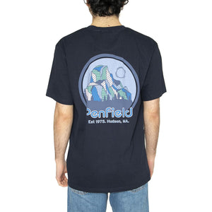 Penfild Yosemite Circle Back Navy Blazer - Maglietta Girocollo Uomo Blu PFD0165-203  PENFIELD 