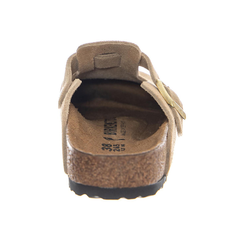 Boston - Suede Leather - Narrow Fit - Sandali Unisex Beige 1030883 SDL BIRKENSTOCK 