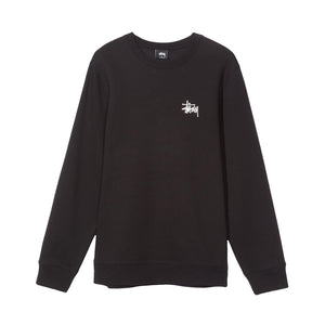 BASIC STUSSY CREW BLACK 1914181-BLACK  STUSSY 