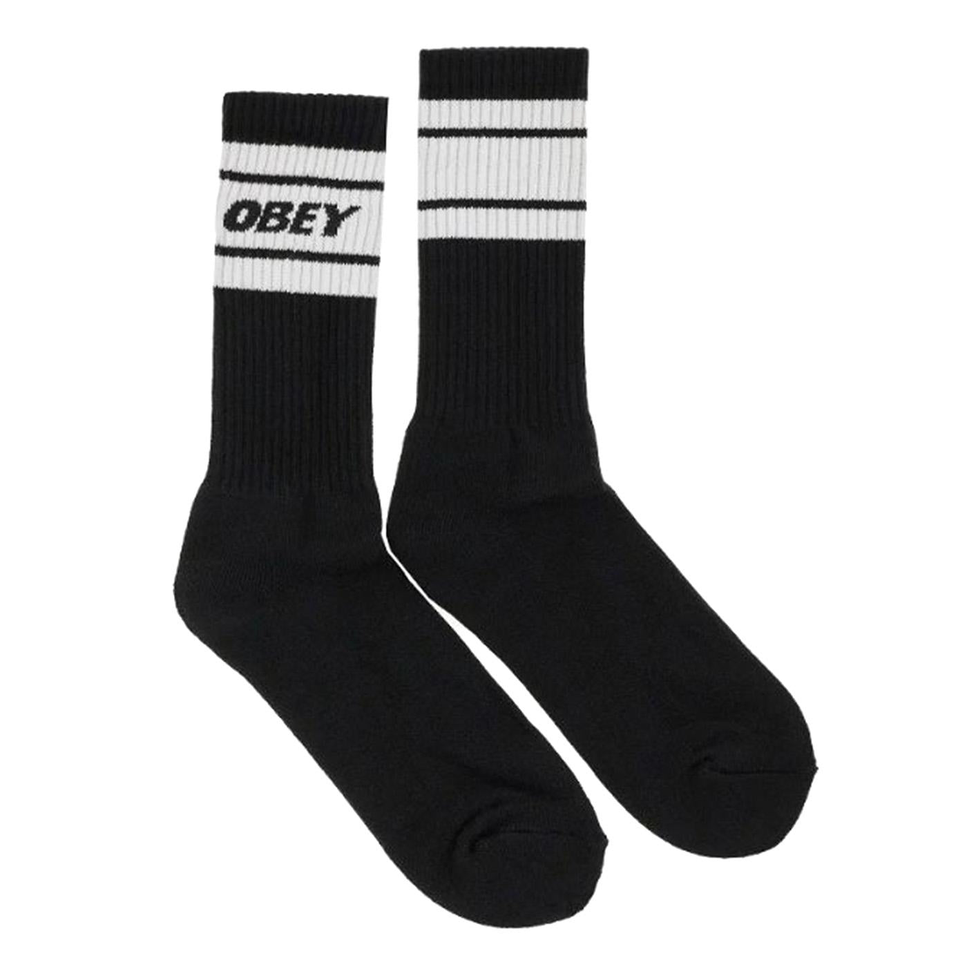 Cooper II Socks Black /  White - Calzini Neri 100260093-BKWT  OBEY 