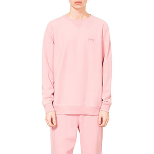 STOCK LS TERRY CREW PINK 118269-PINK  STUSSY 