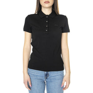 Maglietta M/C 031 - Maglietta Girocollo Donna Nera PF5462-031  LACOSTE 