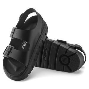 Milano Chunky Exquisite Black, Natural Leather Sandals - Sandali Donna Neri 1024608  BIRKENSTOCK 