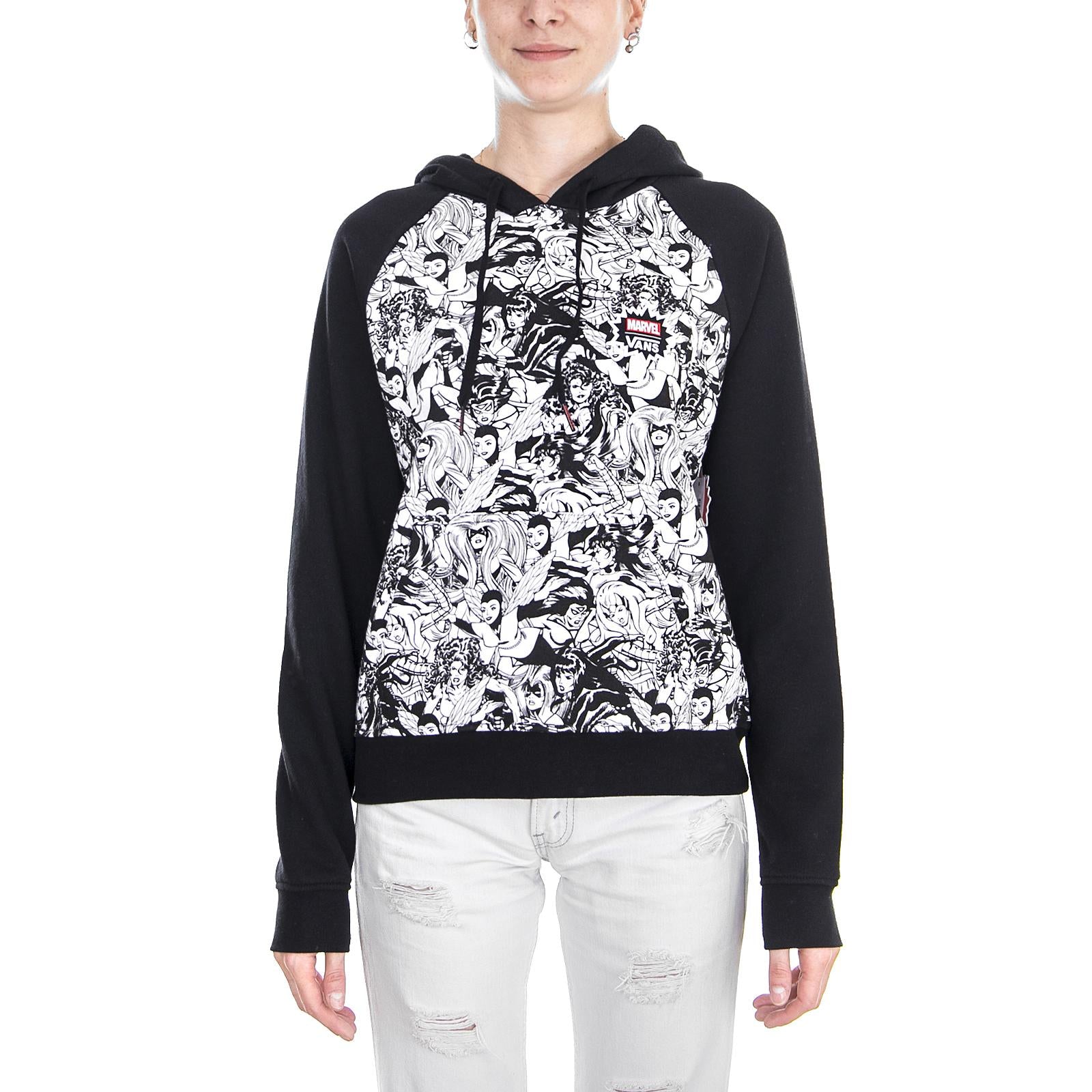 WM MARVEL WOMEN HOOD BLACK VA3QXVBLK  VANS 