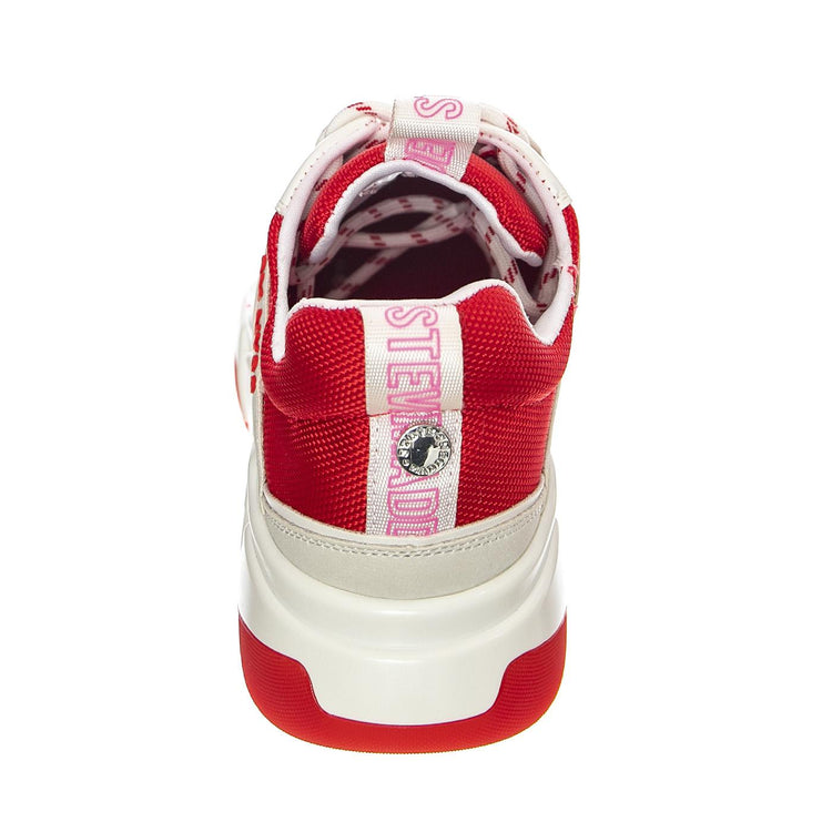 Gamegirl White / Red - Scarpe Stringate Profilo Basso Donna Bianche / Rosse SMPGAMEGIRL-WHT  STEVE MADDEN 