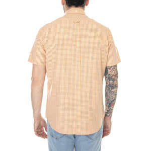 SS Signature Core Gingham Peach - Camicia Maniche Corte Uomo Arancione / Multicolore 59142-379  BEN SHERMAN 