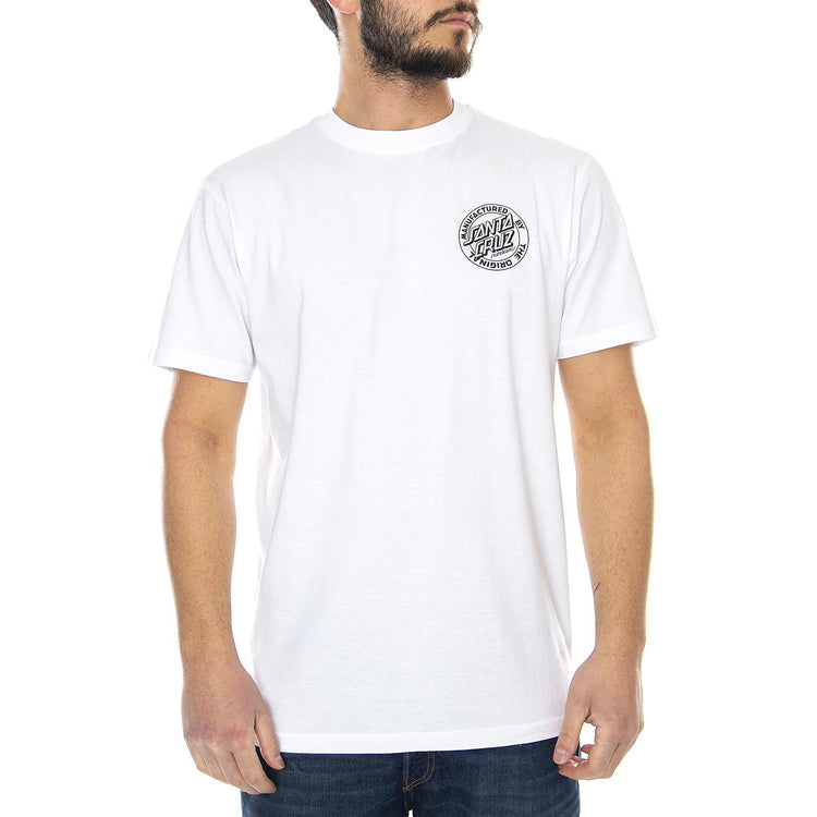  Road Rider T-Shirt White  SANTA CRUZ 