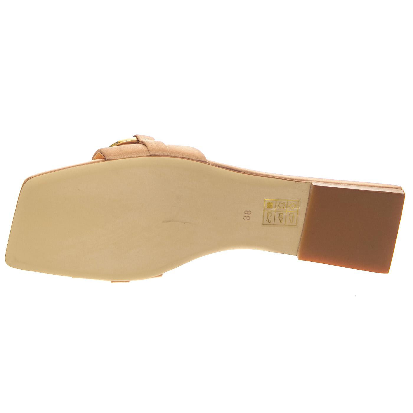 W' Park Gold Satin  Sandals - Sandali Donna Oro JC-PARK-GLD  JEFFREY CAMPBELL 