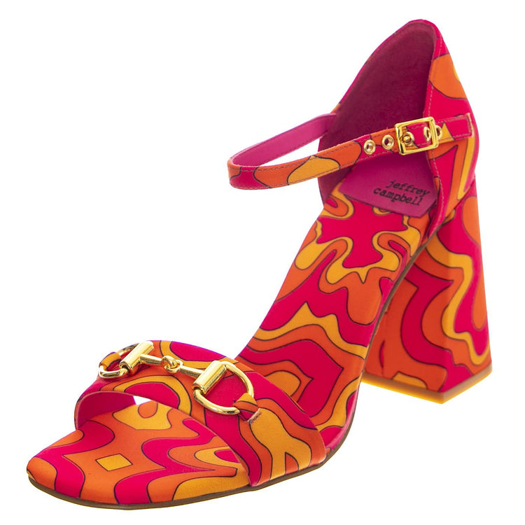 Pop-Star-B Fuchsia Multi Print - Sandali Donna Multicolore JCSJCD-176-2-03-FUC  JEFFREY CAMPBELL 