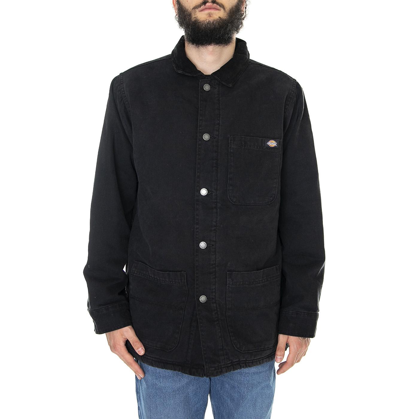 Dickies Duck Canvas Chore Black - Giacca Invernale Uomo Nera DK0A4XGAC401  DICKIES 