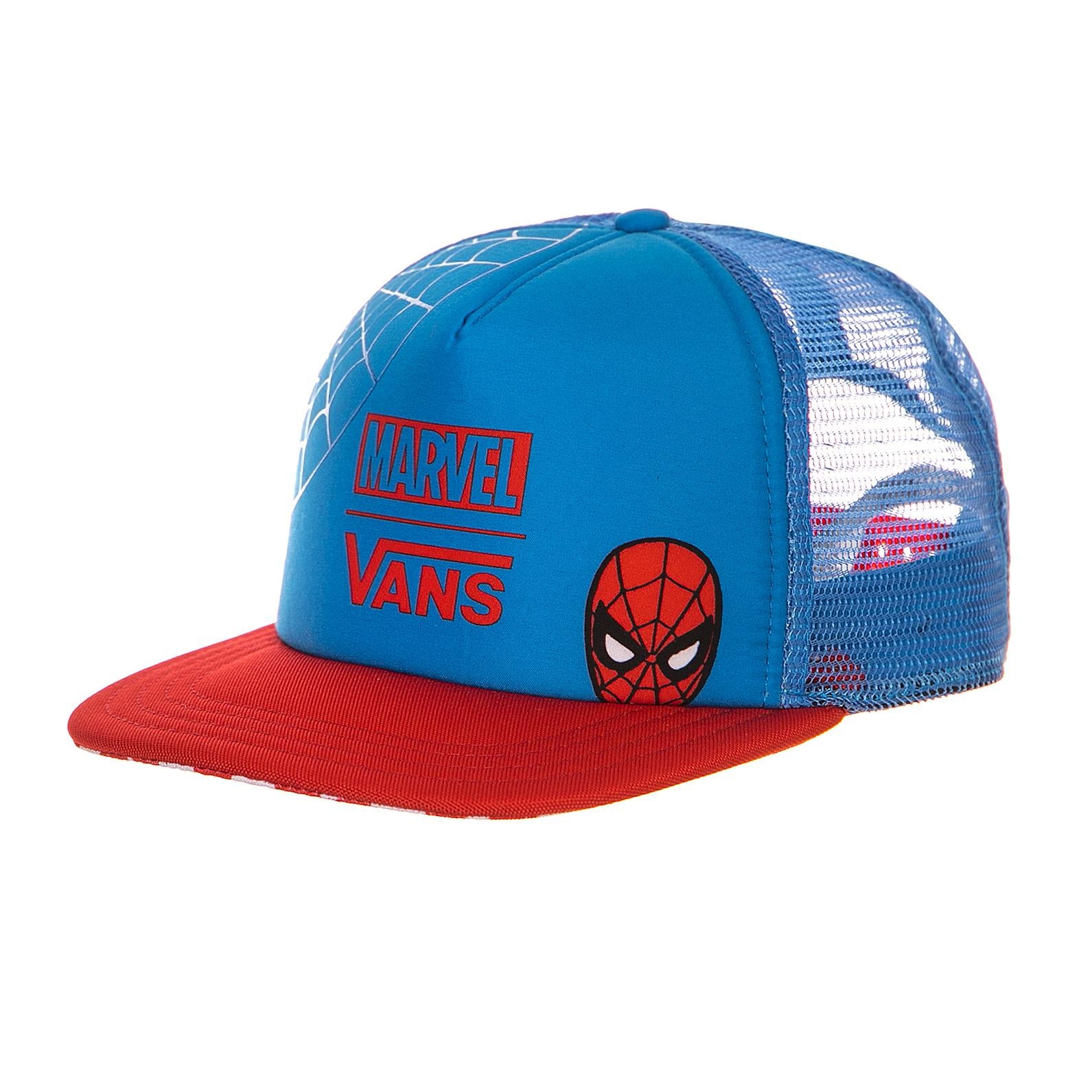 WM SPIDEY TRUCKER HAT INDIGO BUNTI VA3QXTRE2  VANS 
