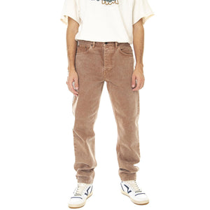 Newel Pant Hamilton Brown Worn Washed - Pantaloni Denim Jeans Uomo Marroni I029148-HZWD  CARHARTT WIP 