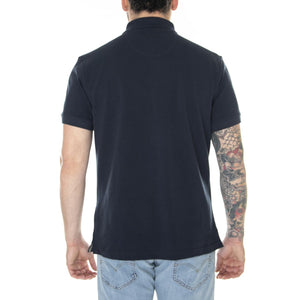 Tartan Pique Polo New Navy - Polo Uomo Blu MML0012-NY31-SS23  BARBOUR 