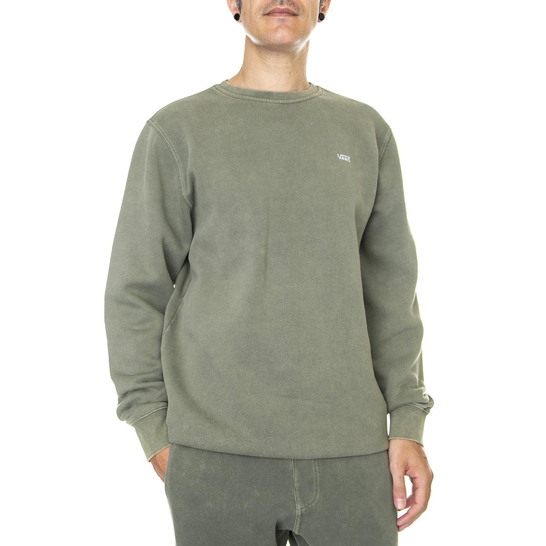 Comfycush Wash Crew CMCS Green - Felpa Girocollo Uomo Verde VN00062TYQW1  VANS 