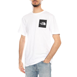 M SS Fine Tee White - Maglietta Girocollo Uomo Bianca NF0A8A6M FN41 THE NORTH FACE 