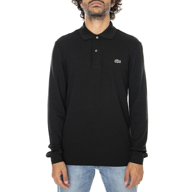 Classic 031 Long Sleeves Polo Shirt Black - Polo Maniche Lunghe Uomo Nera L1312-031 . LACOSTE 