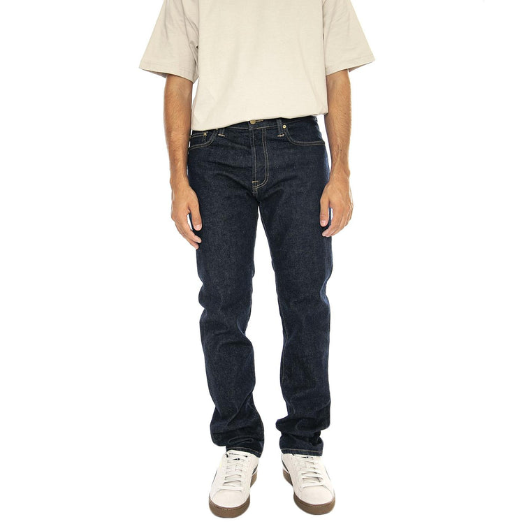 Klondike Pant Blue rinsed - Pantaloni Uomo Blu I024898.0102  CARHARTT WIP 